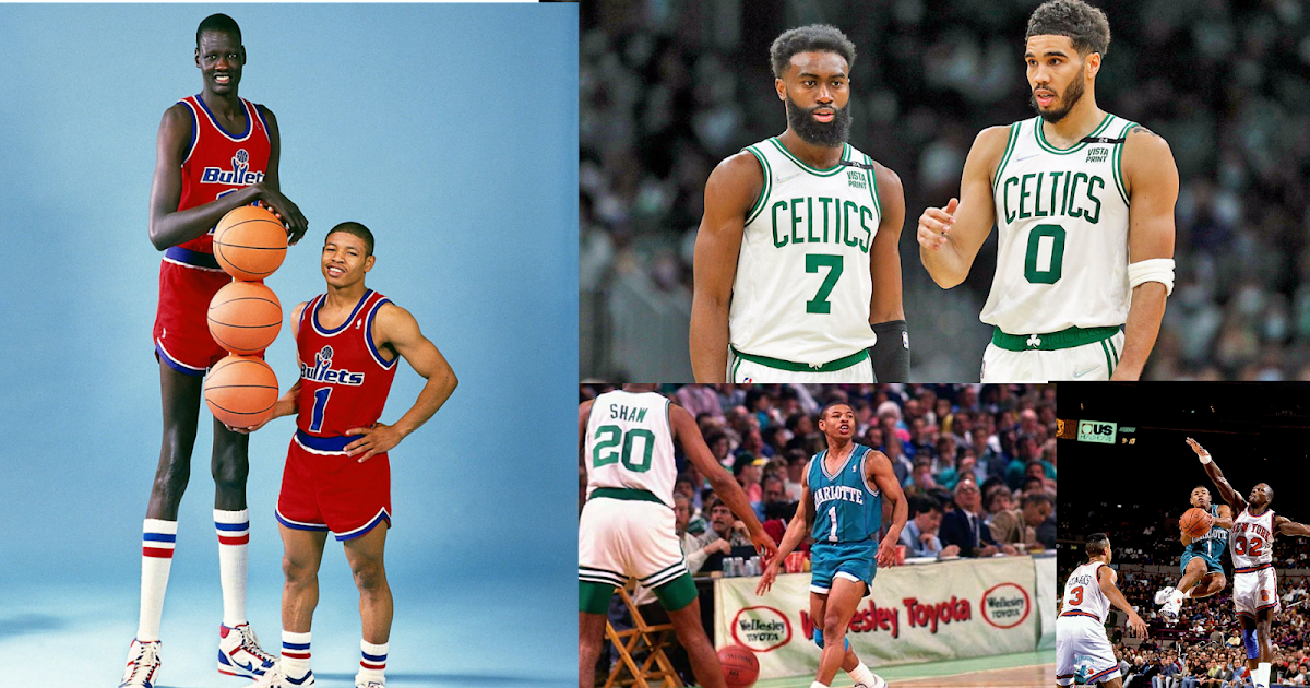Celtics' Tacko Fall, Tremont Waters Reenact Manute Bol-Muggsy Bogues Photos  