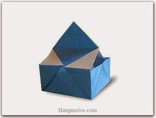 Cách gấp, xếp hộp quà có nắp cầm bằng giấy origami cho sinh nhật, valentine, lưu niệm - Video hướng dẫn xếp hình trái tim quà tặng - How to fold a mini case