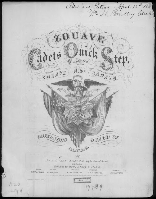 U. S. zouave cadets  step 1860