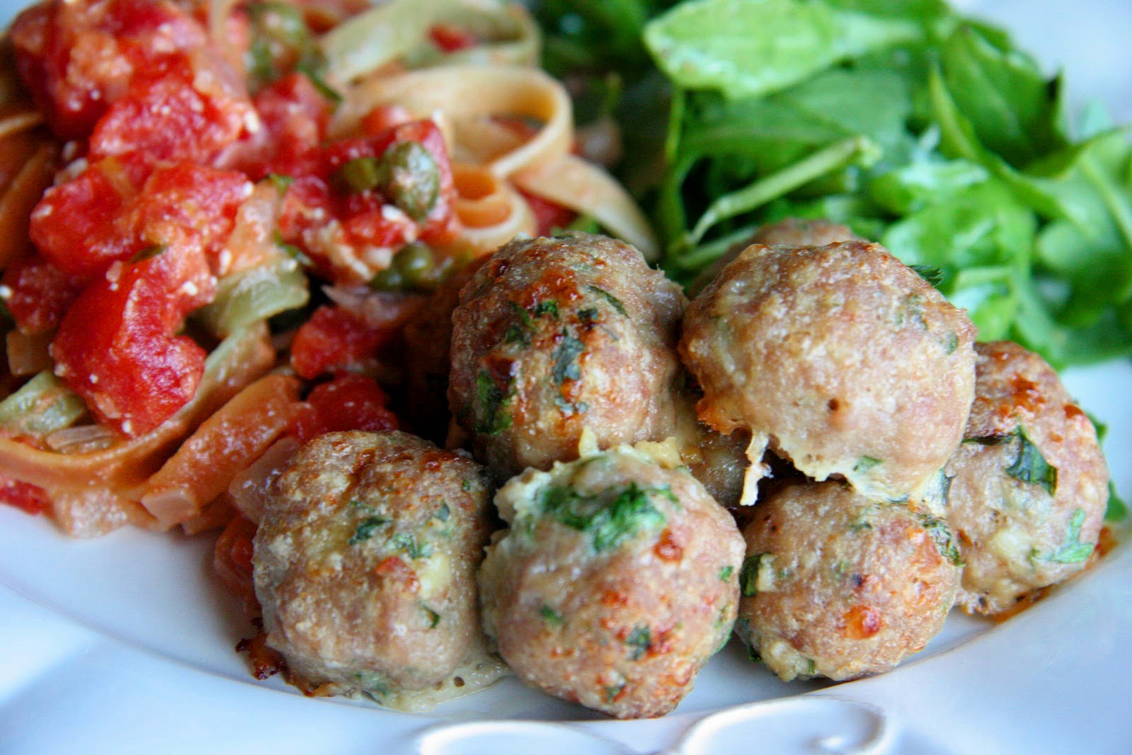 Italian Herb Baked Meatballs - The Slow Roasted Italian