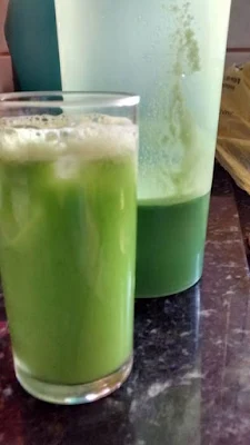 SUCO VERDE COM KEFIR DE ÁGUA