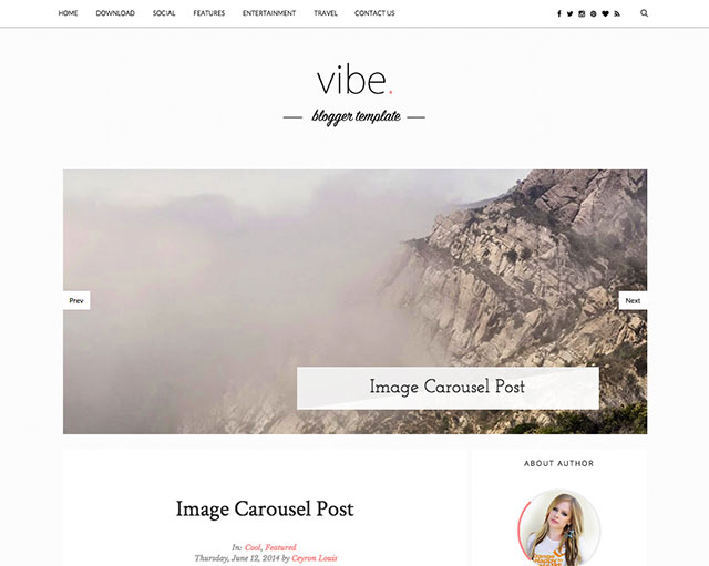 Vibe Responsive Blogger Template