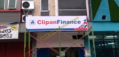 Rekondisi cover neon box CLIPAN FINANCE.