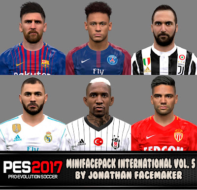 PES 2017 Mini Facepack International v5 by Jonathan Facemaker