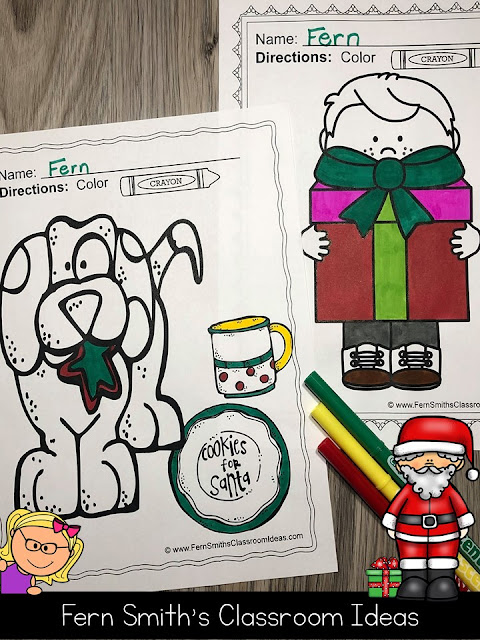 Seventy-Five Christmas Coloring Pages to add some joy and fun to your classroom this holiday season! Your Students will ADORE these Coloring Book Pages for Christmas, add it to your plans to compliment any Christmas activity! Seventy-Five {75} Coloring Pages For Some Christmas Fun in Your Classroom from Fern Smith's Classroom Ideas!