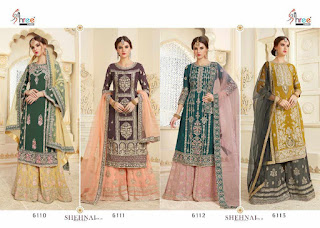  Shehnai bridal collection Vol-22 Heavy Georgette Suits Set