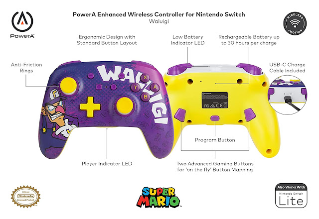 Controle Switch Waluigi