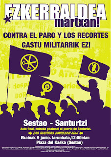 Cartel de la Marcha por Ezkerraldea