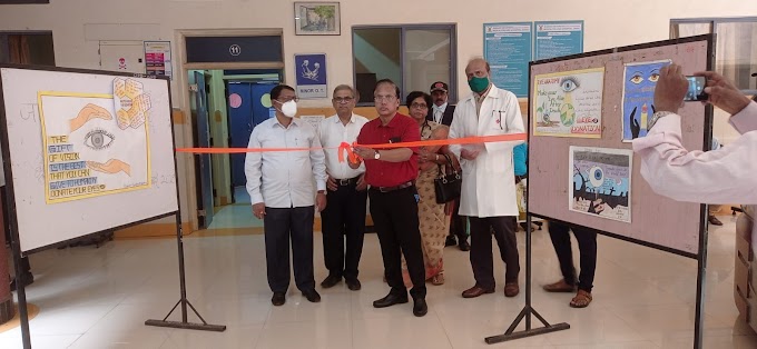 भारती हॉस्पिटलची रुग्णसेवा उत्तम - डॉ.संजय साळुंखे  |  नेत्रदान पंधरवड्याचे केले उद्घाटन 