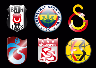 Football Movies on Glas Style Logos Of The Most Famous Football Clubs In Turkey  Enjoy