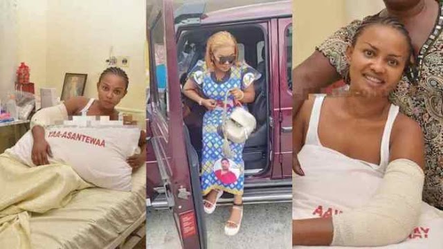 WATCH VIDEO: Nana Ama Seen Chilling In Ghana After Her Recent Surgery 