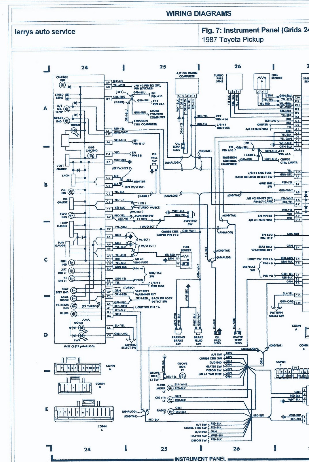 1987 Toyota Pickup 4wd 22r engine Wiring Diagram | Auto  