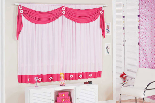 white and red window curtain ideas