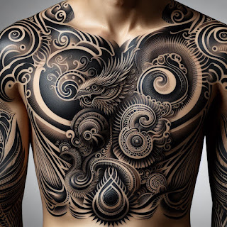 tatuaje-en-el-pectoral-de-un-hombre-diseño-moderno-trival