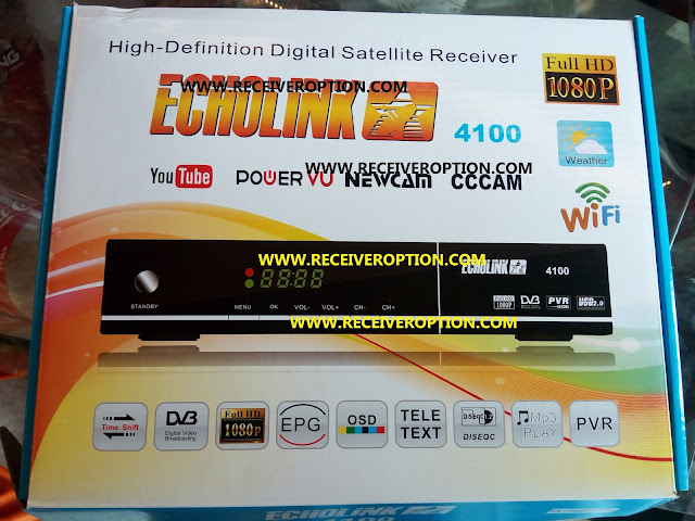 ECHOLINK 4100 HD RECEIVER AUTO ROLL POWERVU KEY NEW SOFTWARE