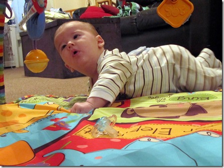 Nolan Rolled Over!