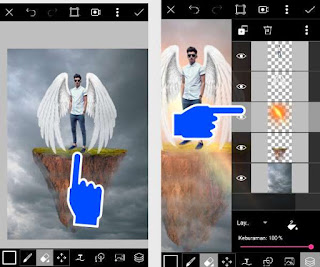  Hai guys jumpa kembali di rumah edit foto Cara Menambahkan Sayap di Picsart Android