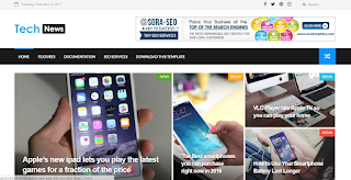 Tech News Blogger Template