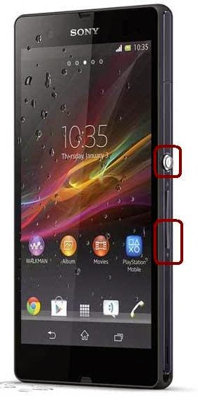 Sony Xperia Z Ekran Görüntüsü Alma