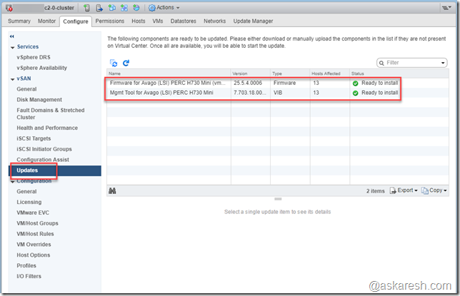 vSAN - Configuration Assistant Update Tool