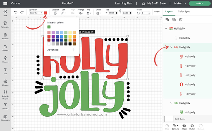 Free "Holly Jolly" SVG Cut File