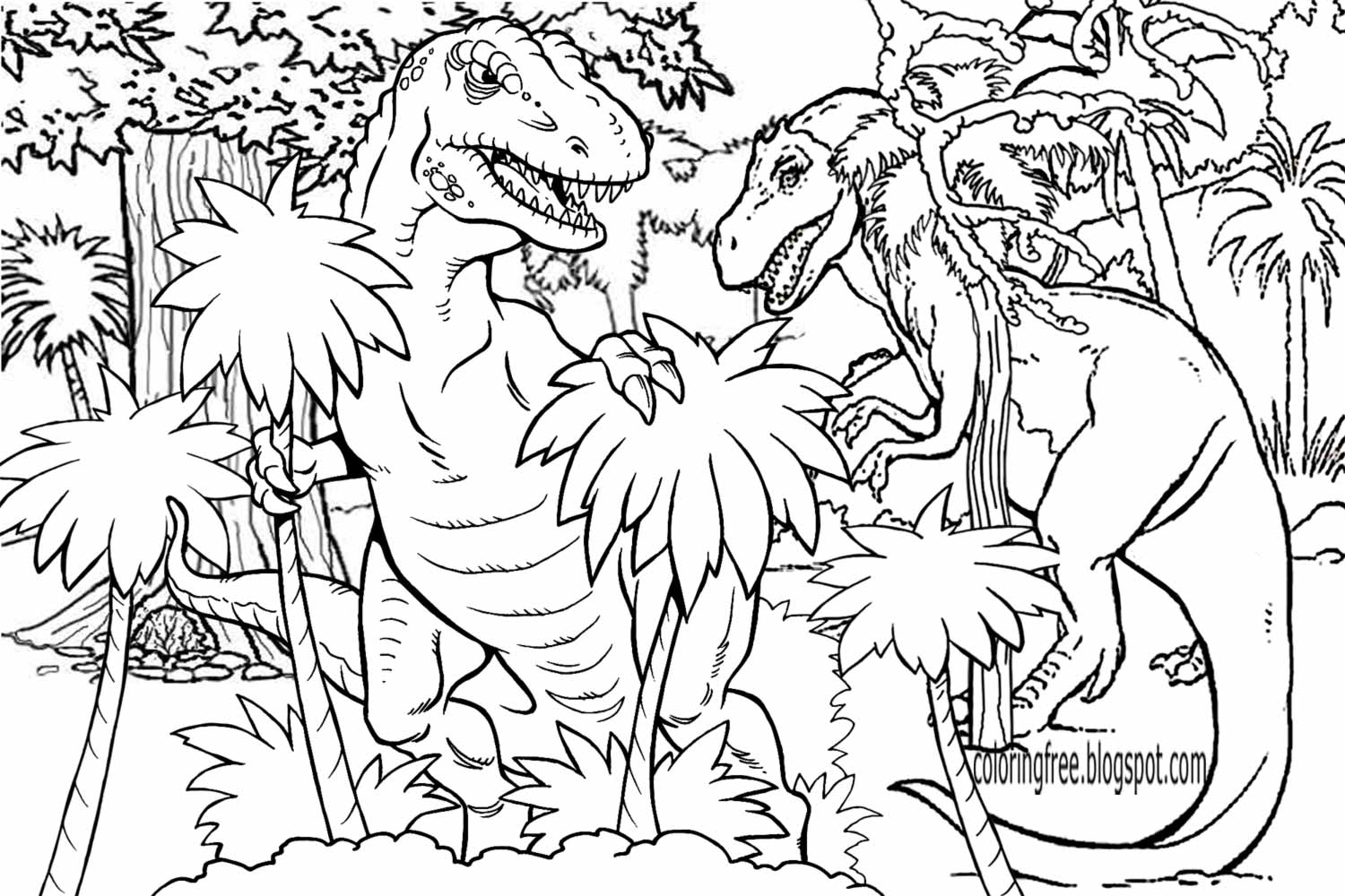 Download LETS COLORING BOOK: Prehistoric Jurassic World Dinosaurs ...