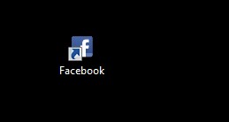Cách tạo icon facebook trên desktop