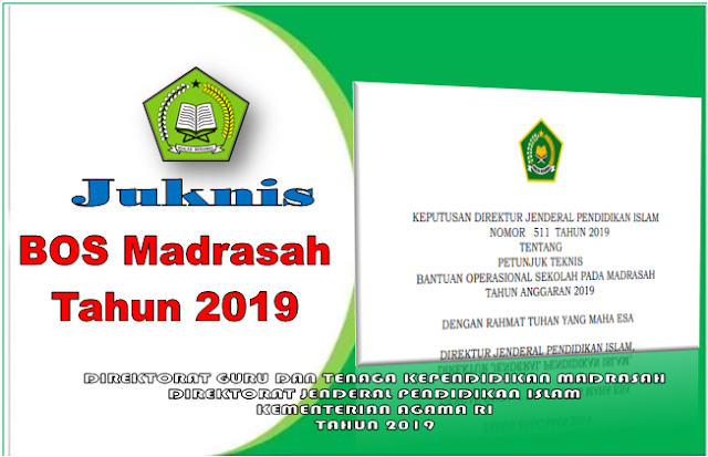 Download Juknis BOS Madrasah Kemenag Tahun 2019 