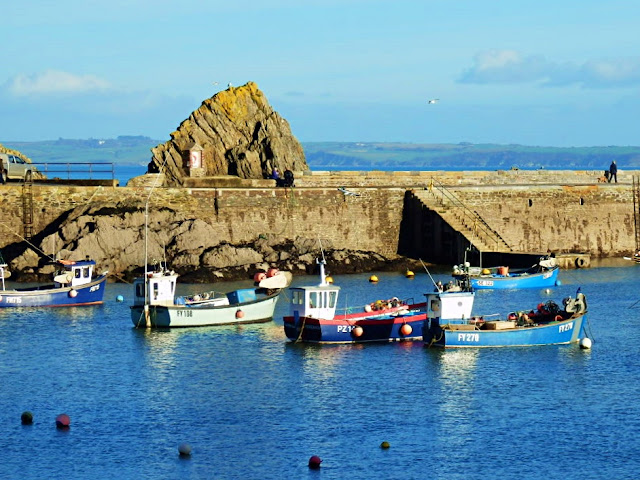 Mevagissey harbour, Cornwall and boats