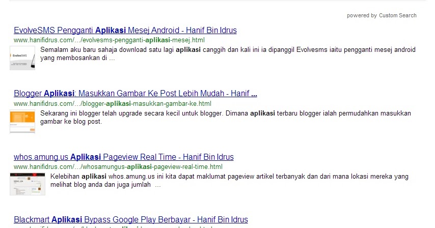 Apa itu Google Custom Search Engine ? - Hanif Bin Idrus Blog