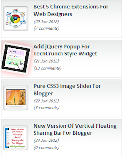 recent post thumbnail css widget