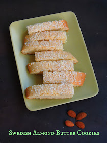 Swedish Almond butter cookies, Mandel Kakor