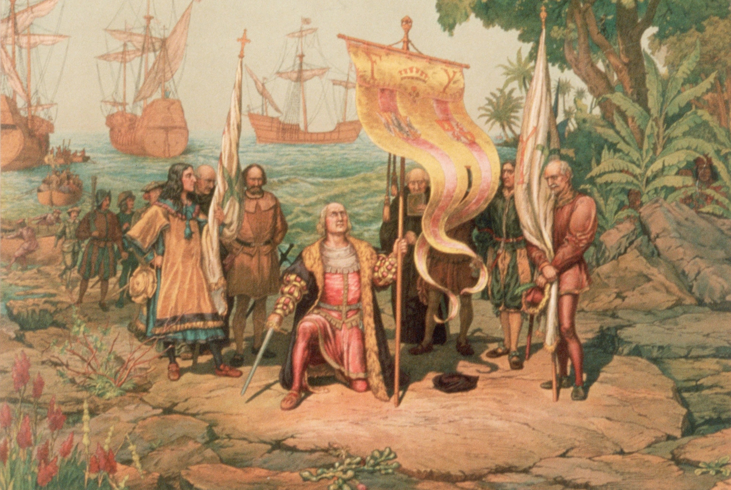 Открытие нового света христофором. Колумб открыл Америку в 1492.