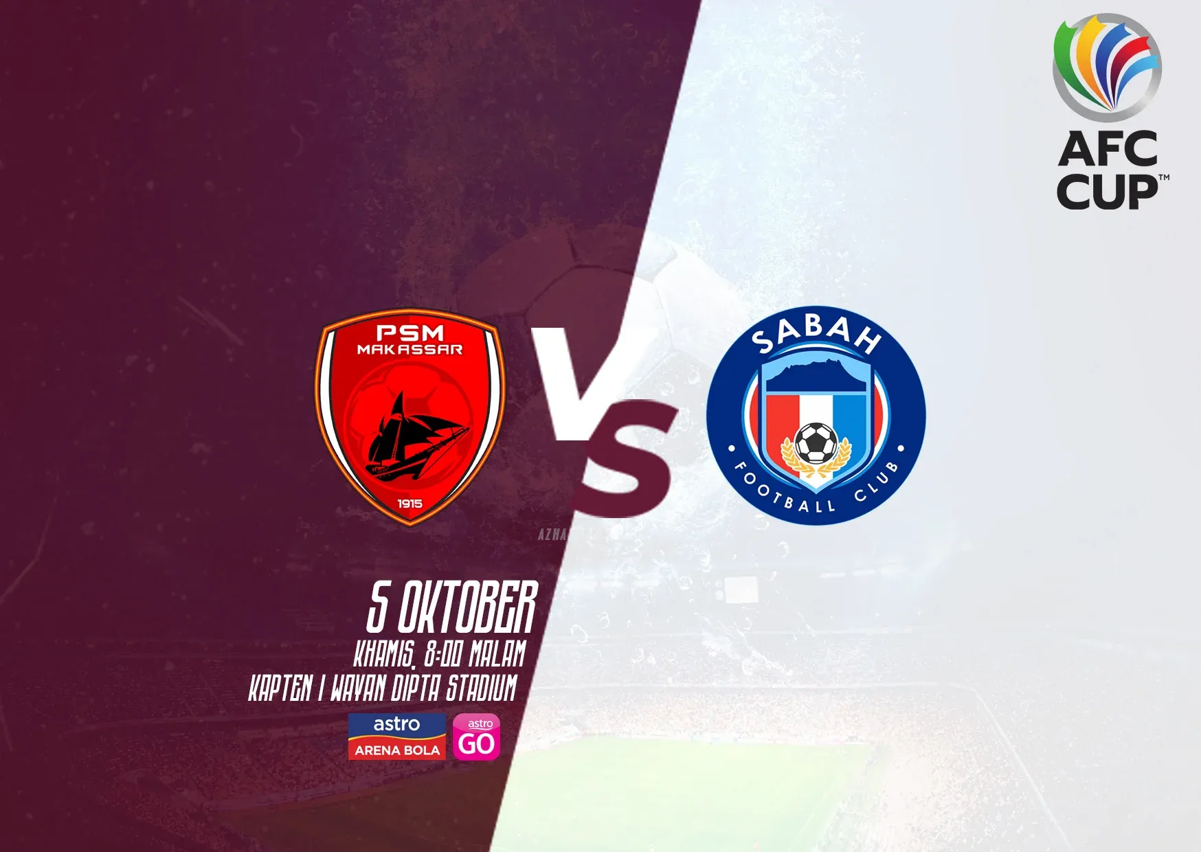 PSM MAKASSAR vs SABAH, Siaran Langsung Live Streaming Score Piala AFC 2023
