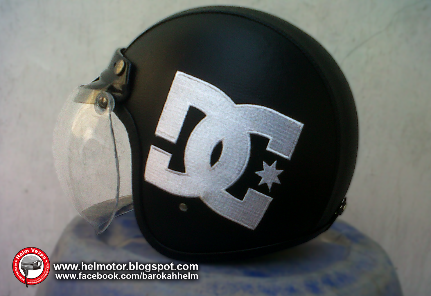 Helm Bogo DC Bordir Helm Vespa