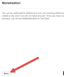 adsense account create next click