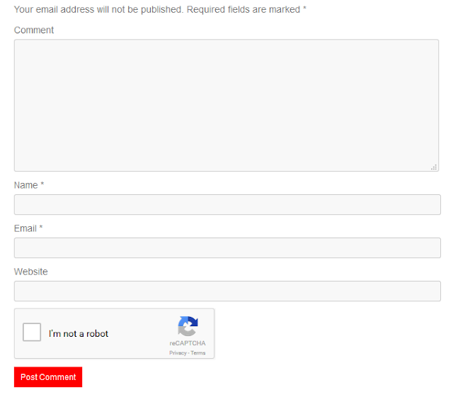 recaptcha on form comment wordpress