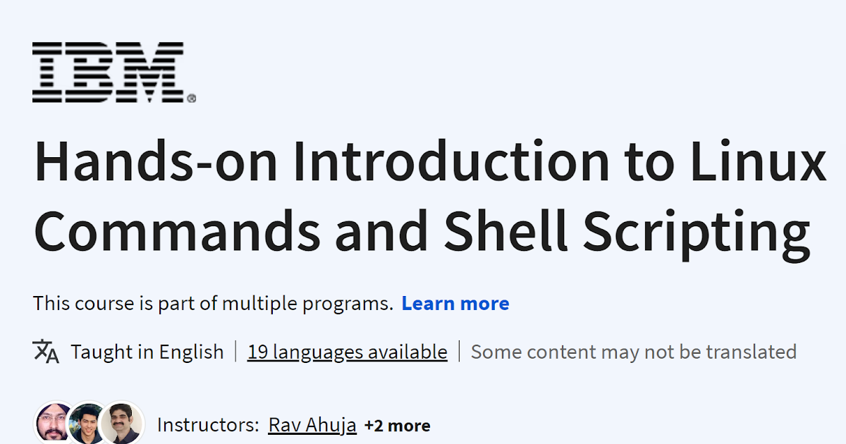 Hands-on Introduction to Linux Commands and Shell Scripting ~ Computer ...