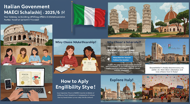 Italian Government MAECI Scholarship 2025 poster