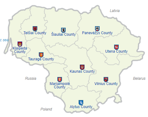Pembagian wilayah administratif Lituania
