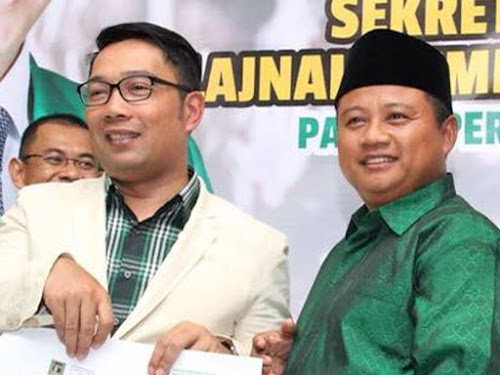 Ridwan Kamil dan Uu Ruzhanul 