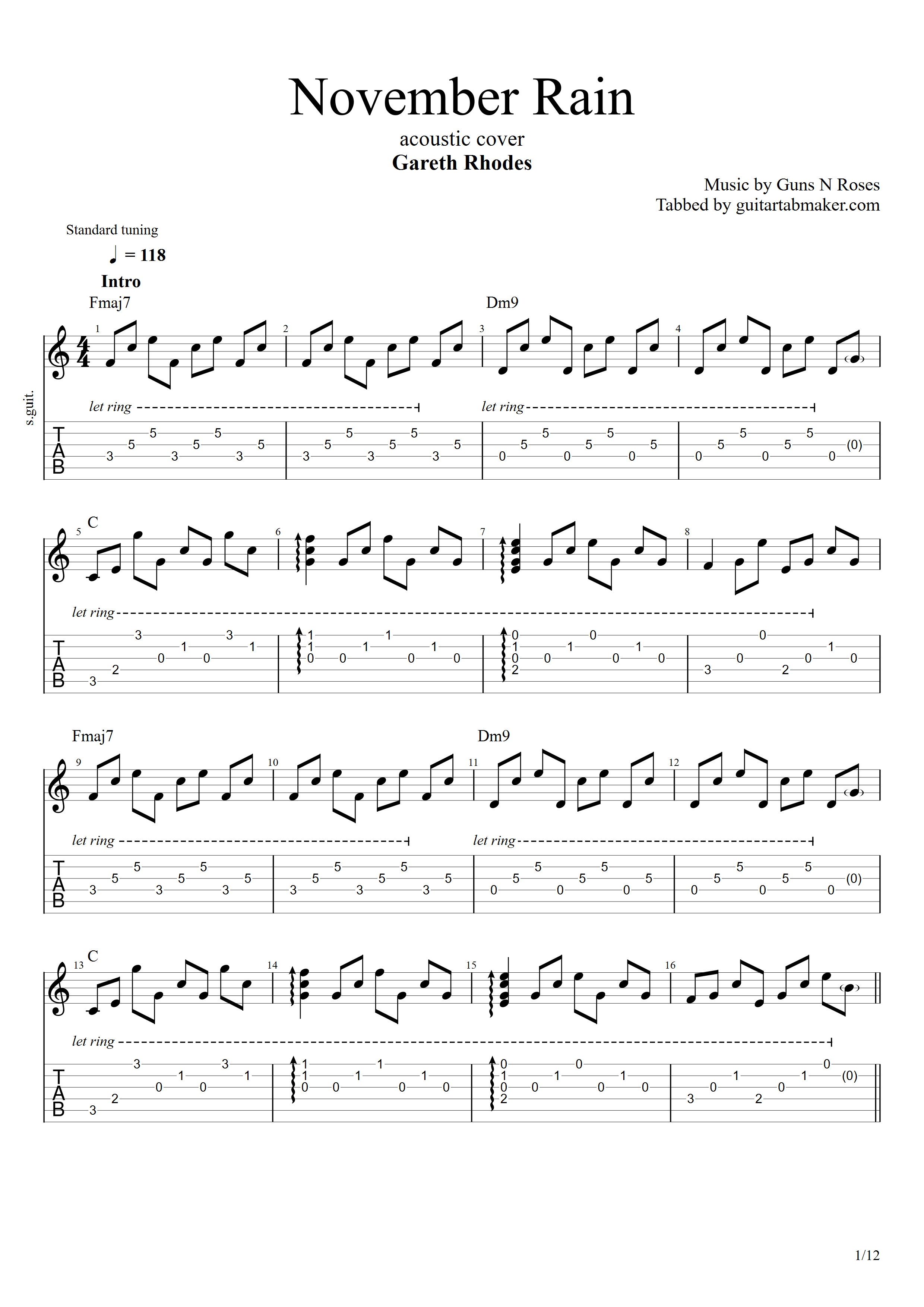 Novembers Doom - Aphotic Guitar Tab Book