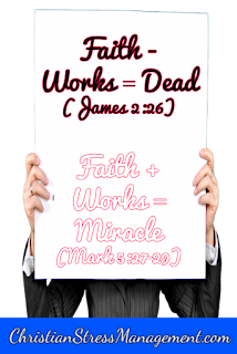 Your faith plus your works equals your miracle