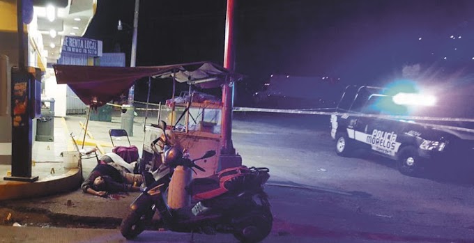 Asesinan a tiros a 2 vendedores de hot dogs en Yautepec