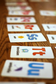 Use leftover Halloween candy as an easy letter recognition activity for preschoolers