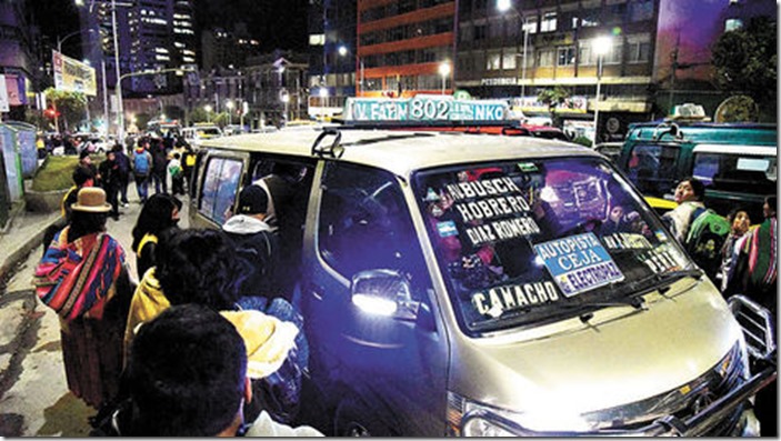 Transporte público a El Alto