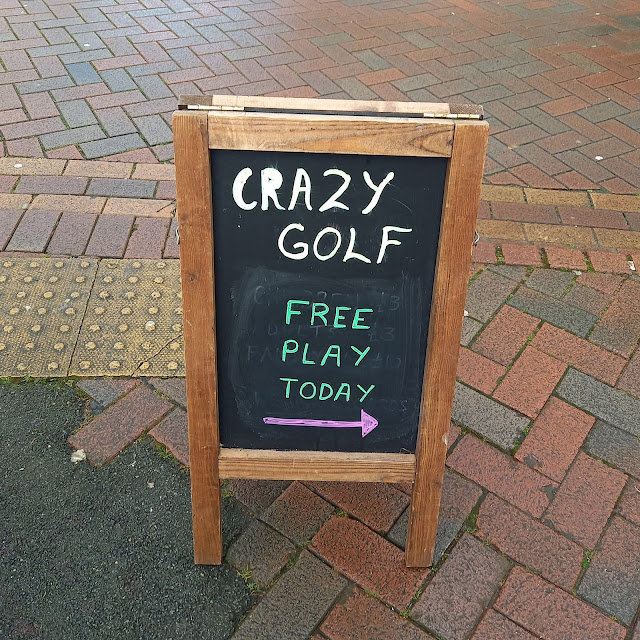 Christmas Crazy Golf in Northwich