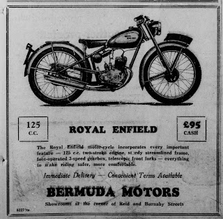 1952 advertisement for Royal Enfield.