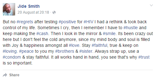 Super Rich Nigerian CEO Jide Smith Aruba Reveals He's HIV Positive on Facebook