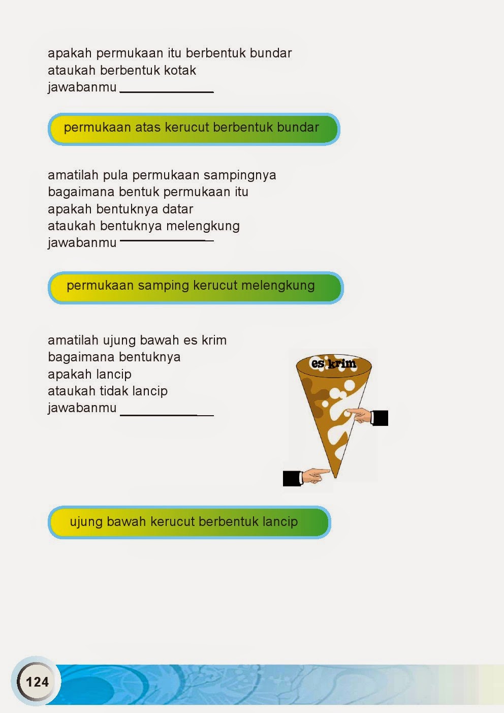 Meteor: bab 5 mengenal bangun ruang kelas 1